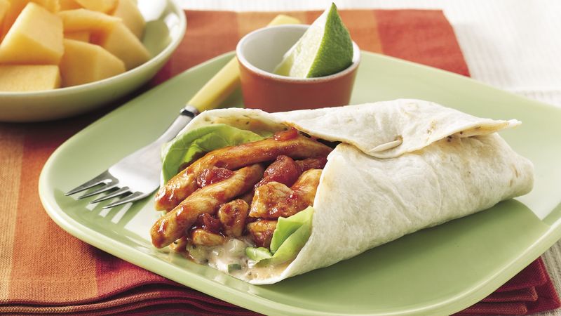 Sweet and Smoky Chicken Wraps