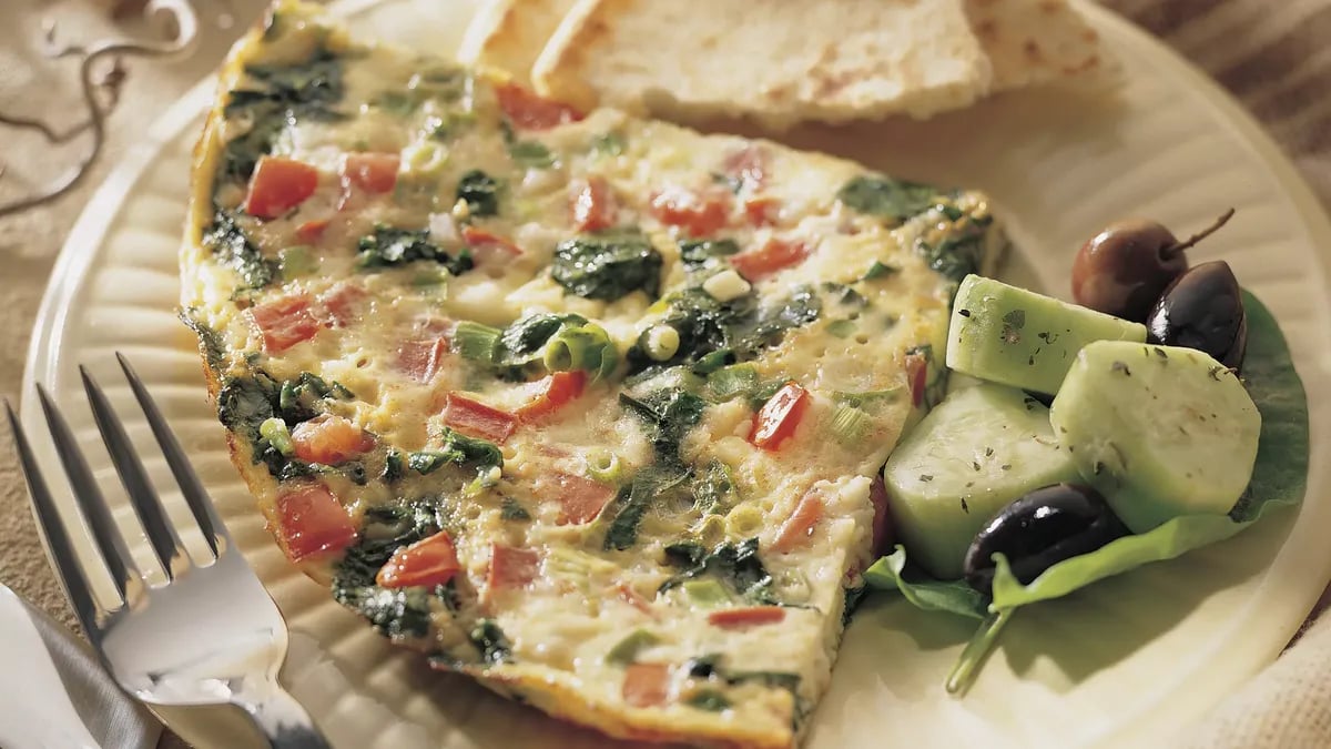 Spinach and Tomato Frittata