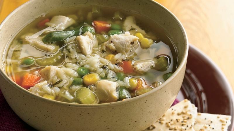 Hearty Chicken Rice Soup