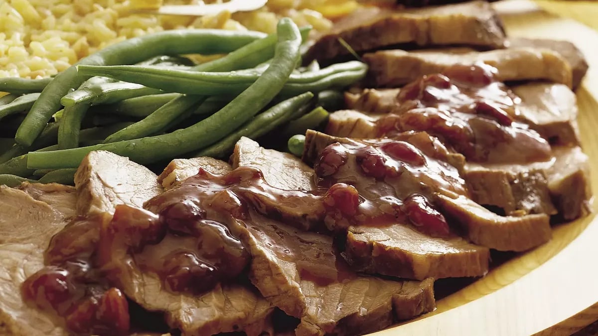 Slow-Cooker Pork Roast with Cranberries