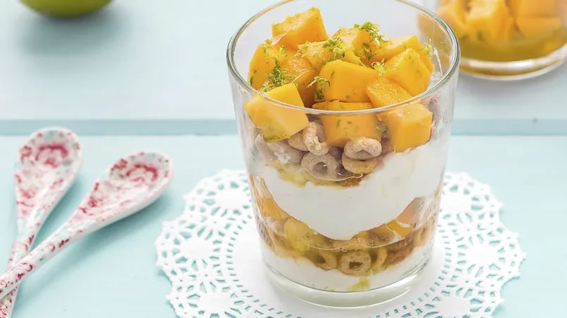 Ricotta, Mango and Lime Parfait 