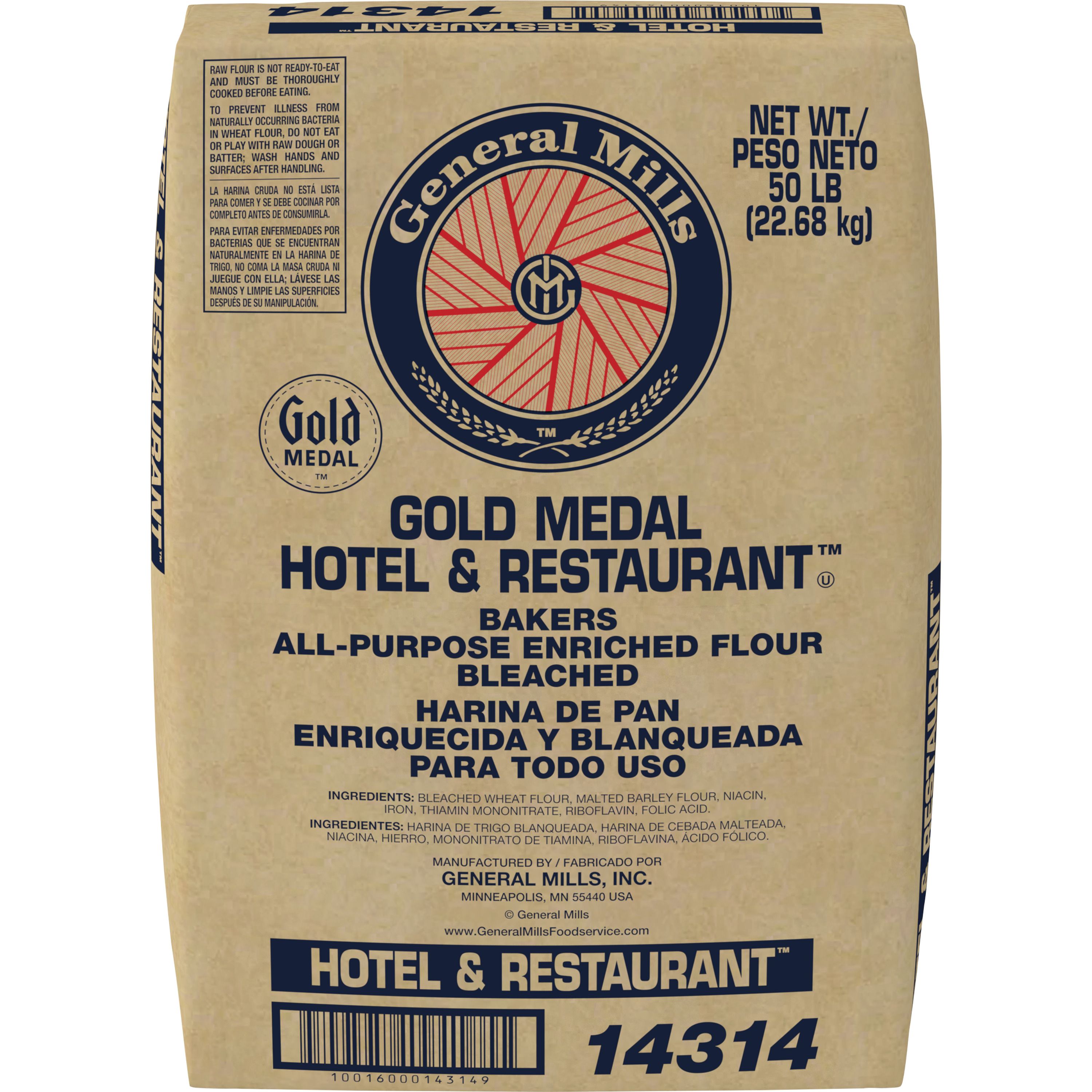 Gold Medal™ H&R Flour, All Purpose, Bleached/Enriched/Malted 50 lb