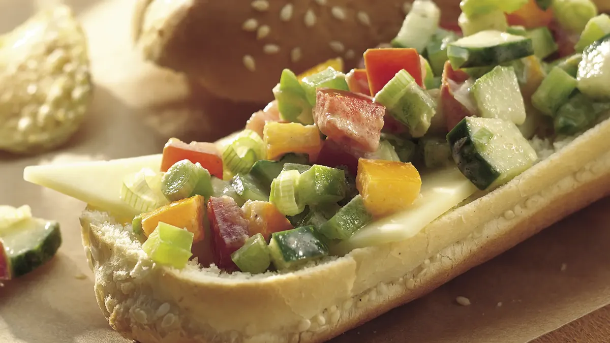 Tex-Mex Veggie Hoagies