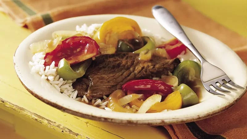 Slow-Cooker Pepper Steak