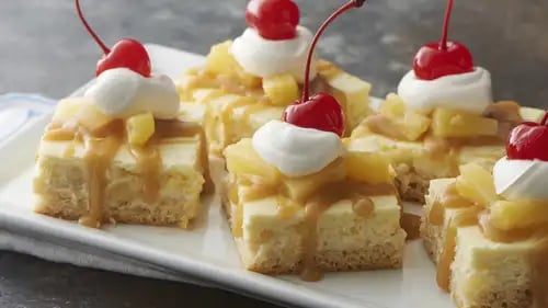 Pineapple Cheesecake Bars