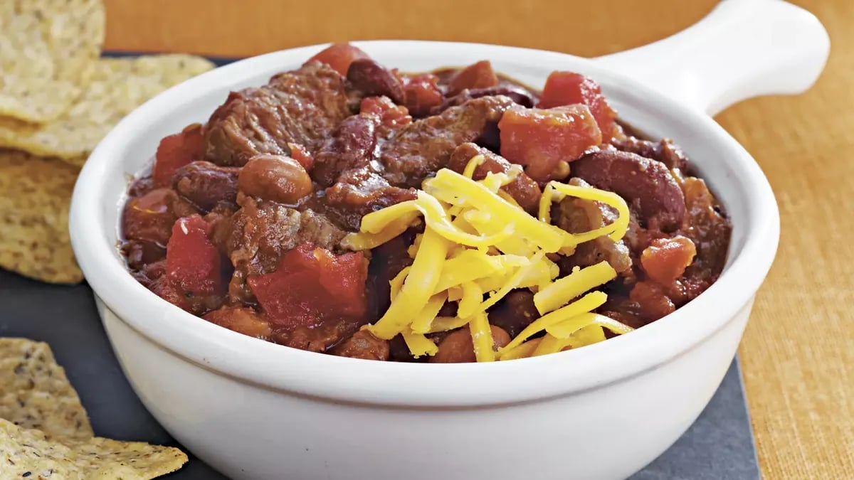 Slow-Cooker Beef and Beer Chili