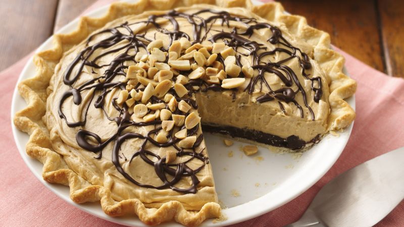 Chocolate-Peanut Butter Truffle Pie