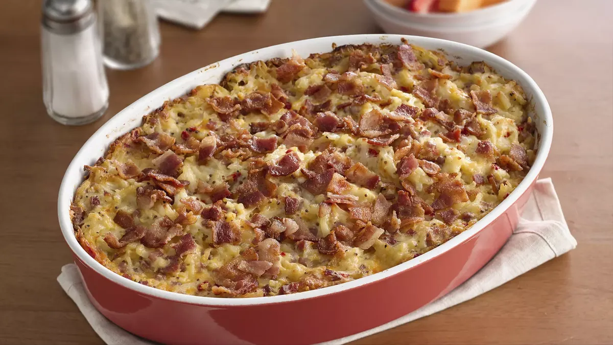 Ham and Hash Brown Breakfast Bake