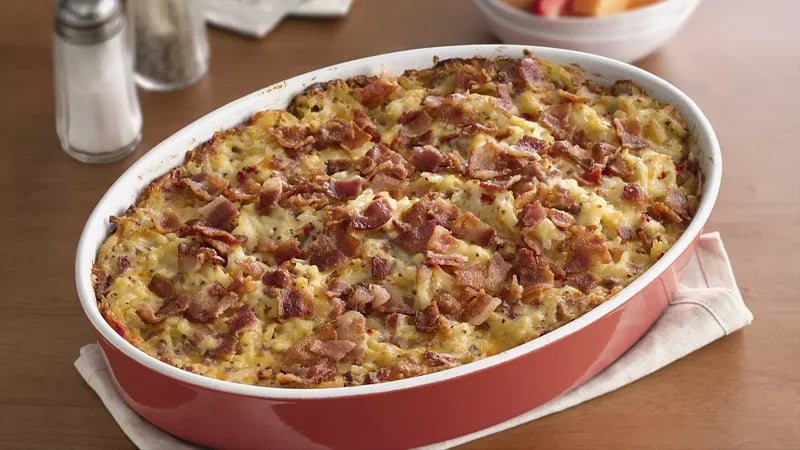 Ham and Hash Brown Breakfast Bake