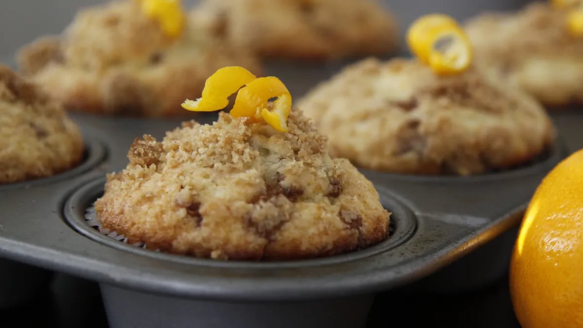 Meyer Lemon Coffee Cake Muffins