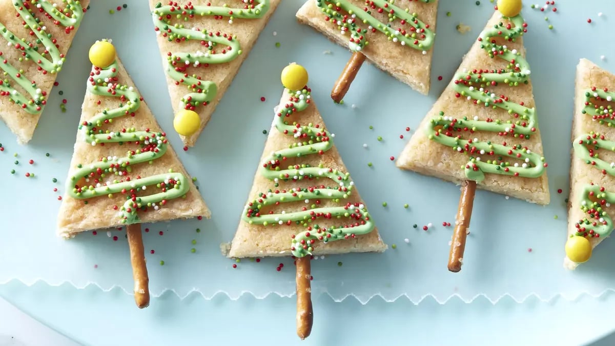 Easy Christmas Tree Cookie Bars