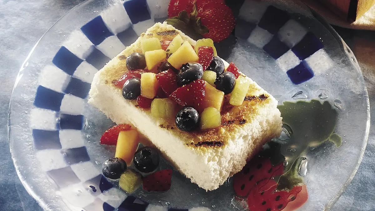 Grilled Angel Food with Fruit Salsa