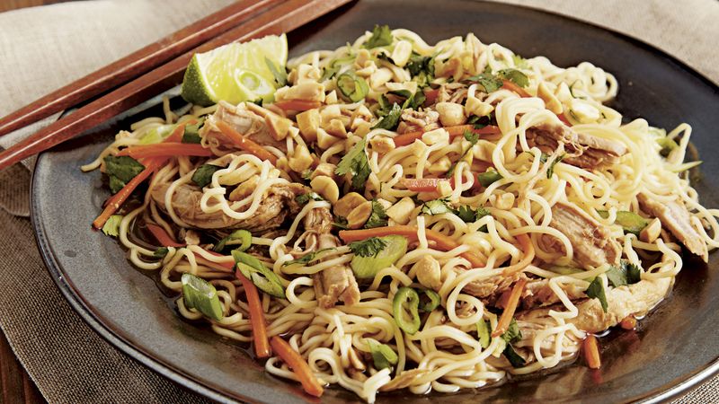 Slow-Cooker Chinese Pork with Garlic Noodles