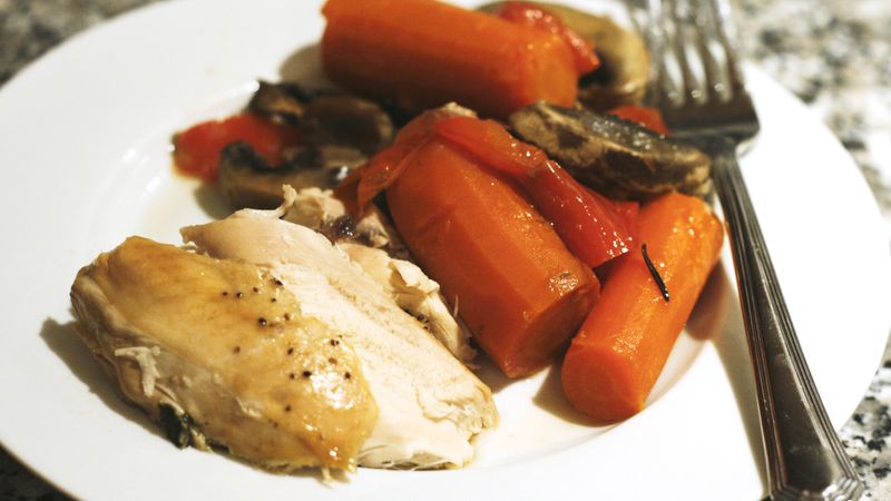 Slow-Cooker White Wine and Herb Chicken