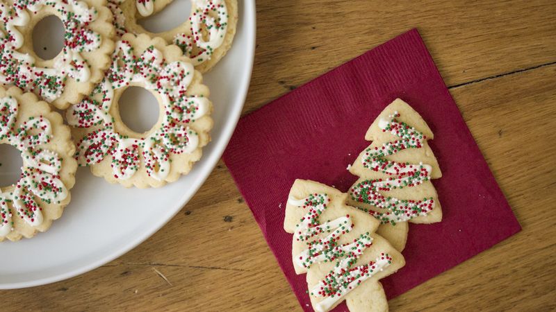 Holiday Sprinkle Cutout Cookies
