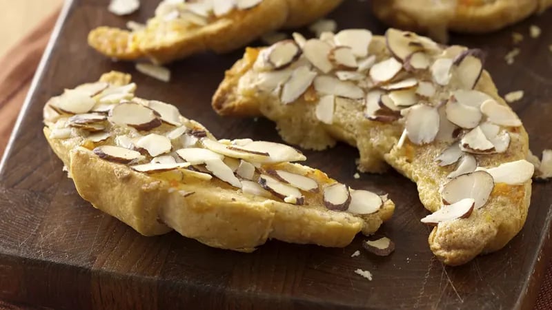 Almond Orange Crescent Toasts 