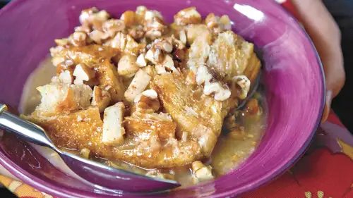 Spiced Caramel-Apple Bread Pudding