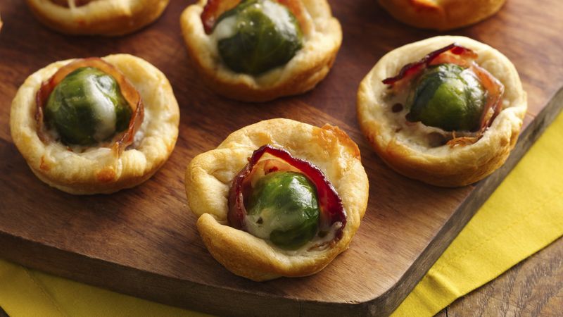 Brussels Sprouts and Bacon Crescent Cups