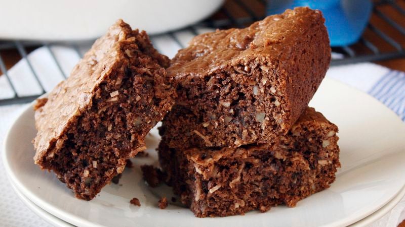 Loaded German Chocolate Cake Mix Brownies