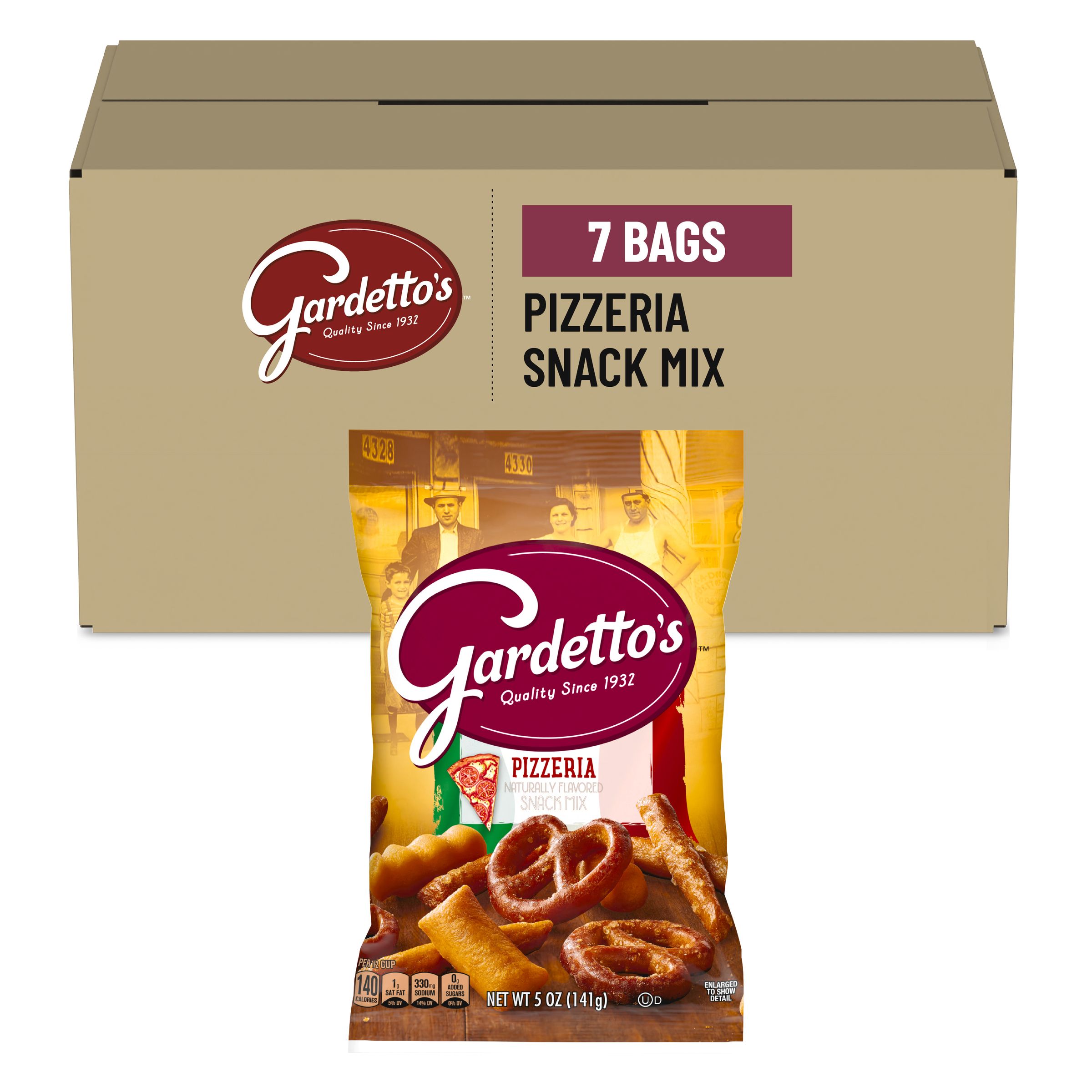  Case Optimized Hero Gardetto's Snack Mix Bag Pizzeria Recipe 7/5 OZ