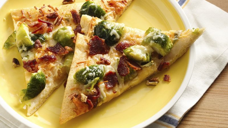 Honey and Bacon Brussels Sprouts Pizza