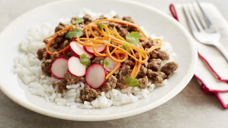 Asian Beef Rice Bowls