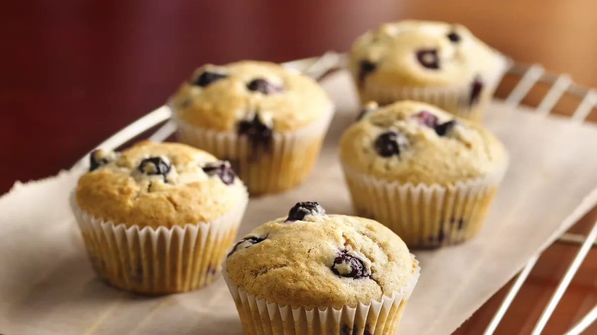 Spiced Blueberry Muffins