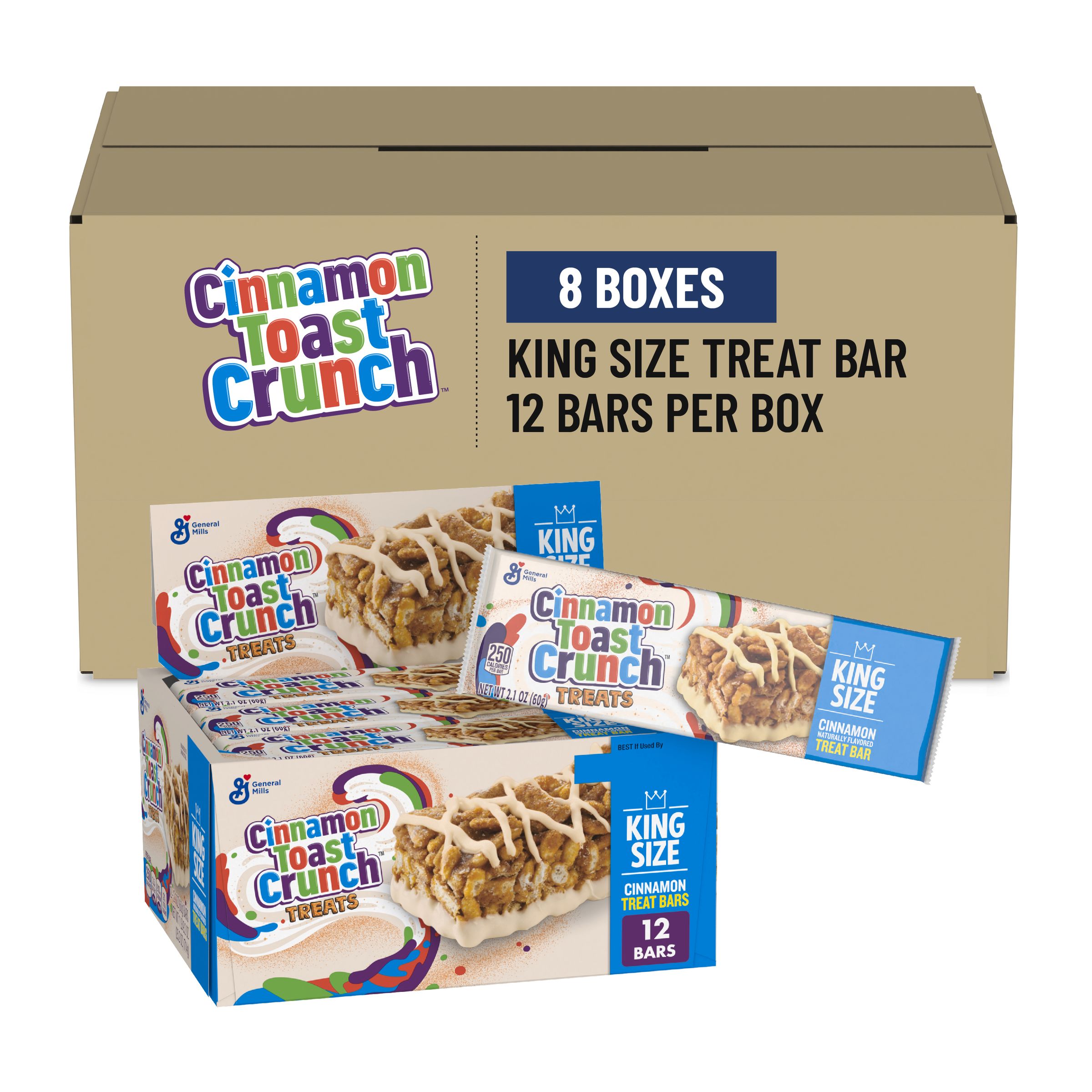  Case Optimized Hero Cinnamon Toast Crunch(TM) Treats Bars King Size (12 ct) 2.1 oz