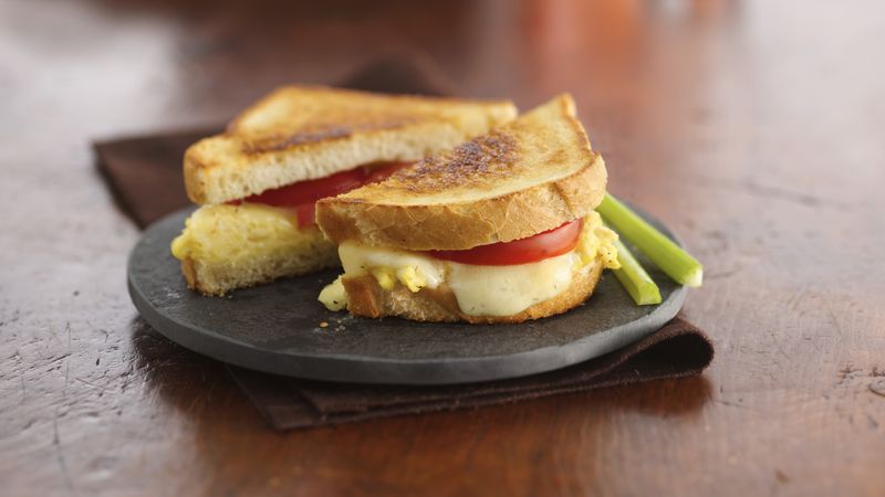 Scrambled Egg-Grilled Cheese Sandwiches