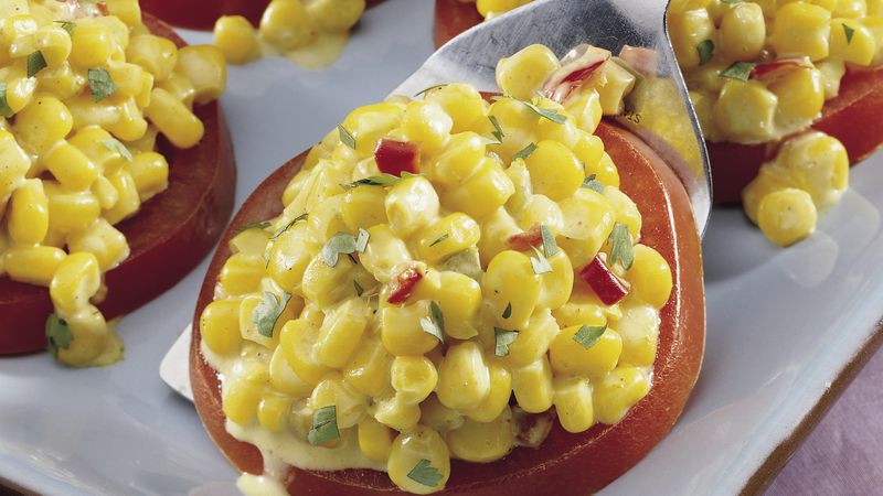 Curried Corn Salad with Tomato