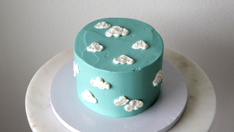 Turquoise Mini Cake Turquoise-Inspired Vanilla Cake Recipe - BettyCrocker.com