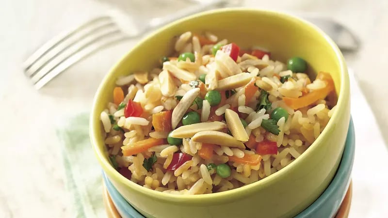 Slow-Cooker Spring Rice Pilaf