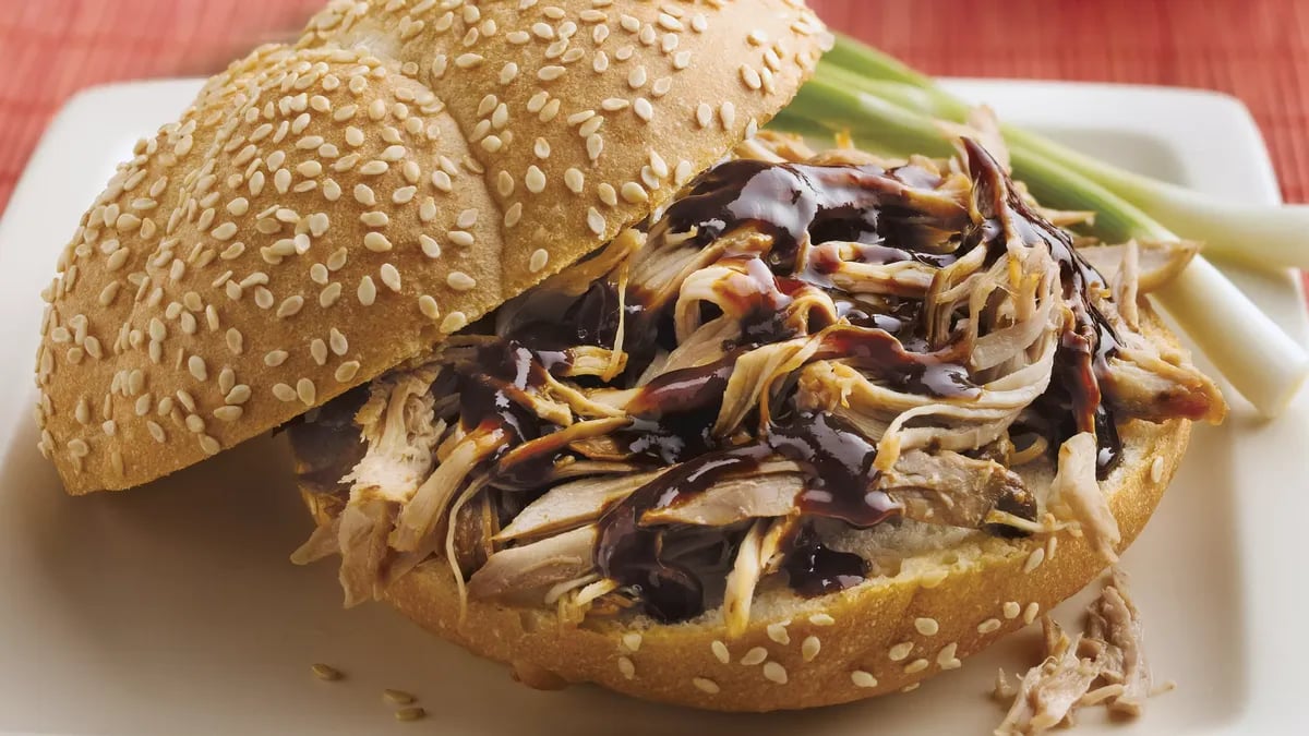 Slow-Cooker Turkey Teriyaki Sandwiches