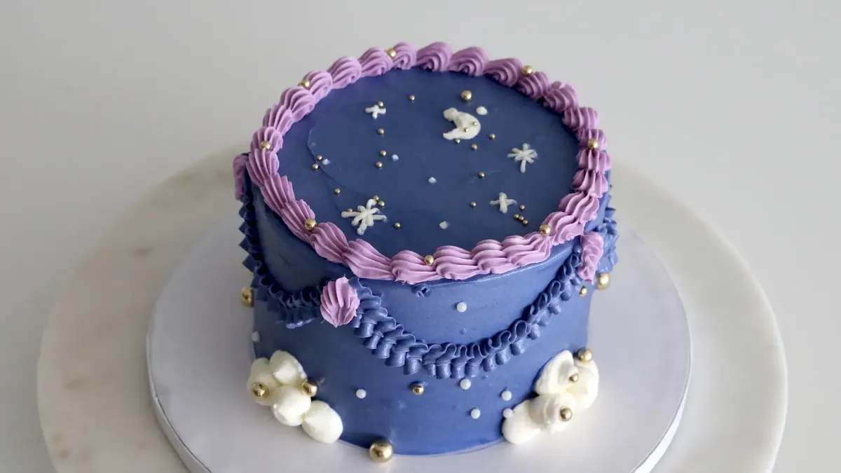 Sapphire-Inspired Chocolate Cake