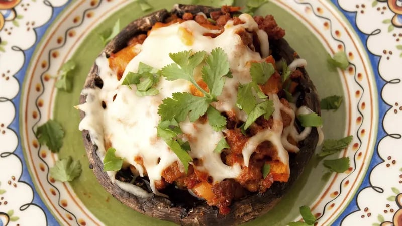 Turkey and Chorizo Stuffed Portabella Mushrooms