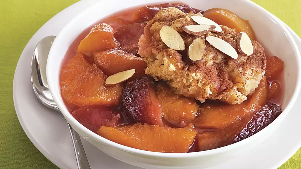 Peach-Plum Cobbler