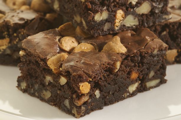 Buttery Rum Pecan Brownies