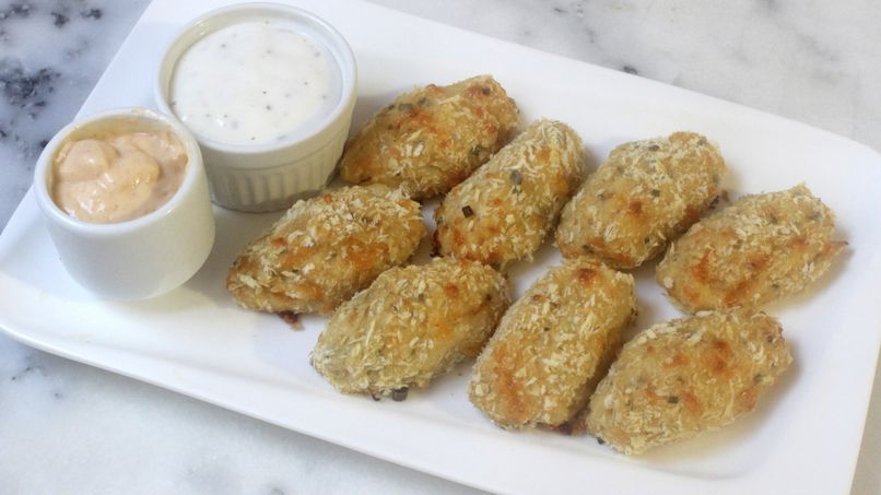 Baked Cauliflower and Cheese Croquettes