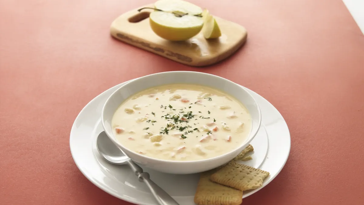 Cheddar-Apple Soup