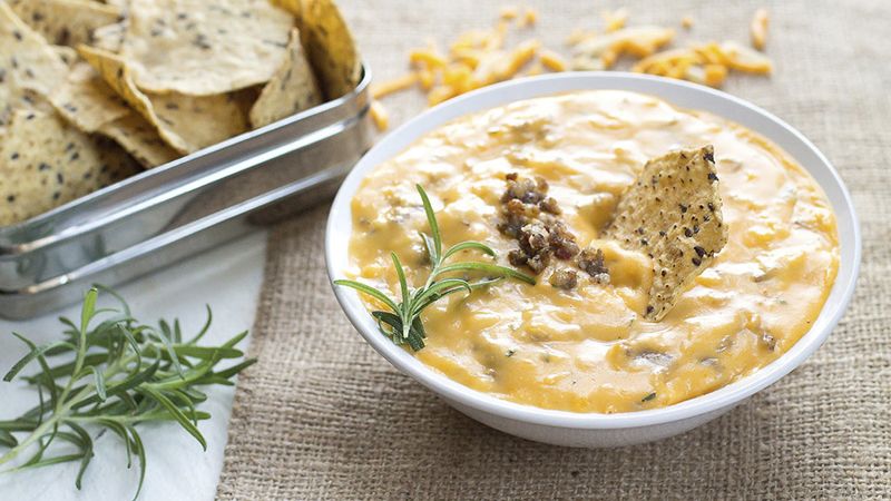 Cheesy Sausage and Rosemary Breakfast Dip