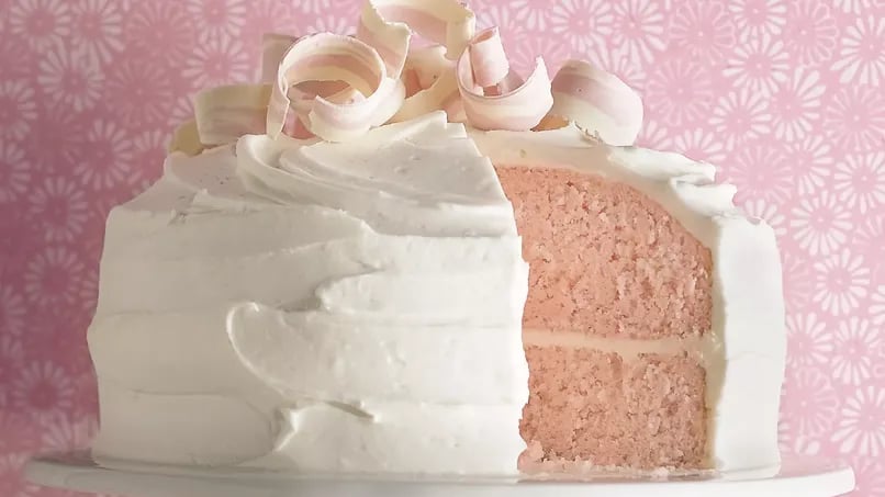 Pink Almond Party Cake