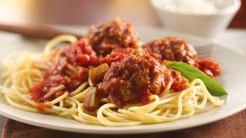 Solved A one-cup serving of spaghetti with meatballs