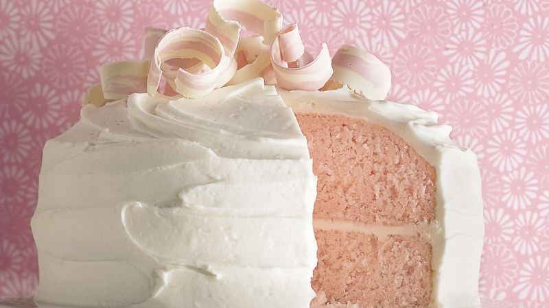 Pink Almond Party Cake