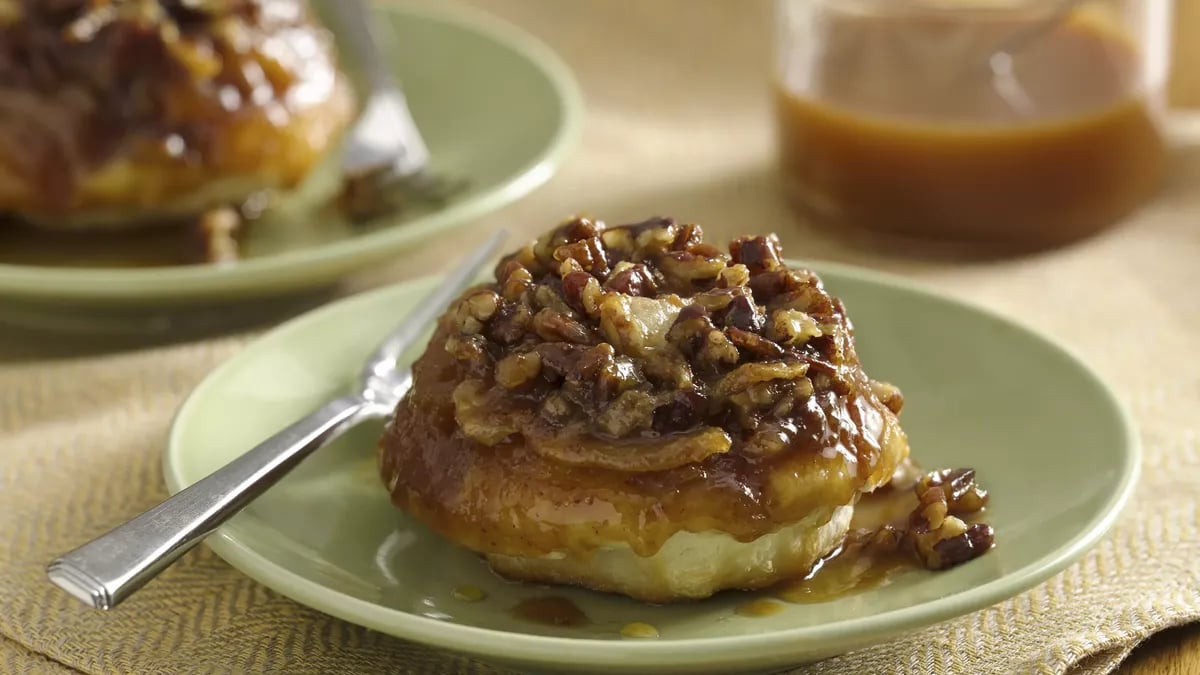 Gooey Caramel Apple Rolls for Two