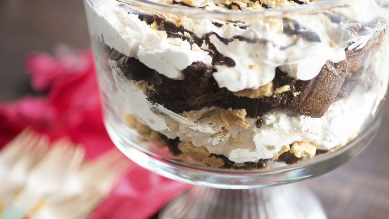 S'mores Brownie Trifle