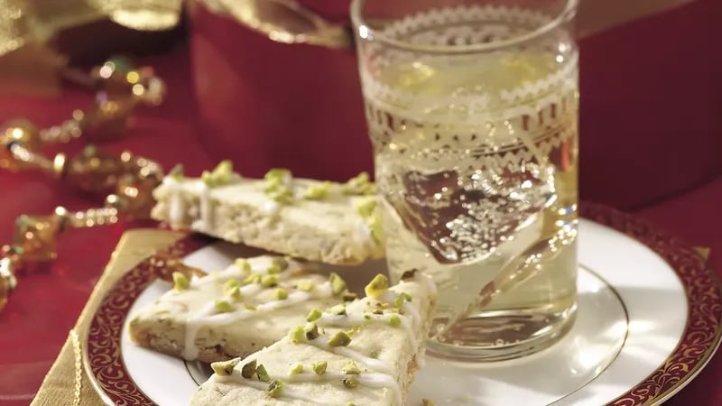 Pistachio Shortbread Trees