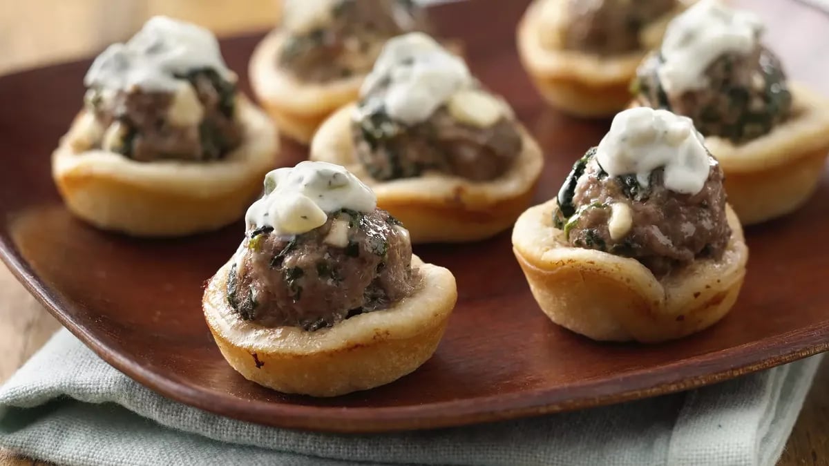 Greek-Style Meatball Bites