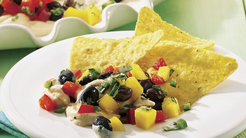 Caribbean Dip with Lime Chips