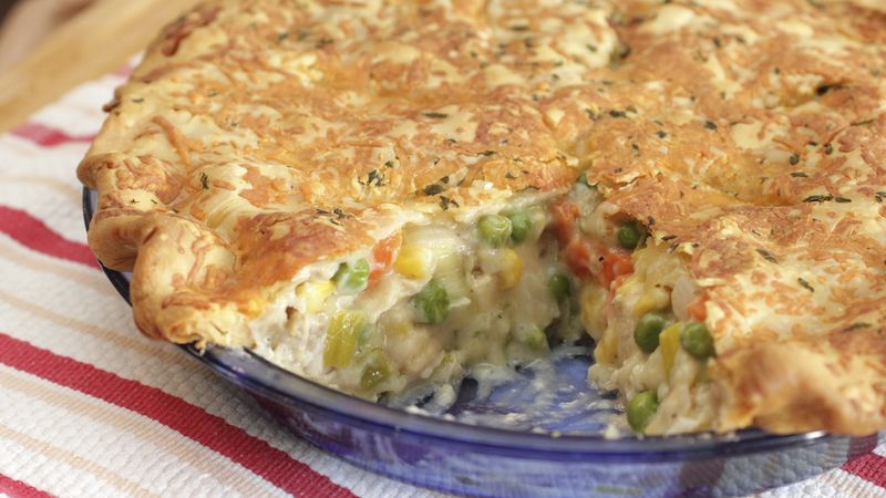 Chicken Pot Pie with Herb and Cheddar Crust