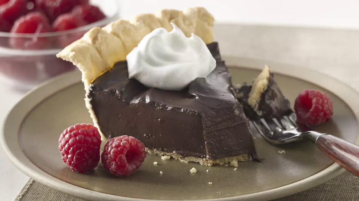 Silky Dark Chocolate Pie